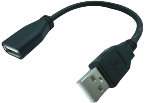 USB2.0延長ケーブル USB(A)(オス)-(A)(メス) ノートパソコン テレビ裏 方向を変えたりスペースに余裕がない時に短いケーブル15cm COMON(