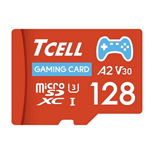 【Nintendo Switch 動作確認済】TCELL ゲーミング 128GB メモリーカード microSDカード microSDXC A2 USH-I U3 V30 読み込み100MB/秒 書