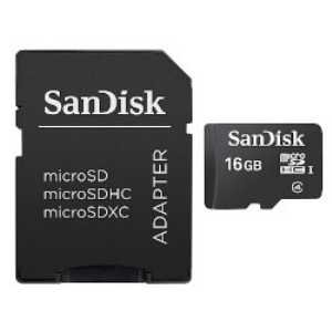 サンディスク microSDHC UHS-Iメモリーカード(Class4対応・16GB) 防水仕様 Standard SDSDQ-016G-J35U