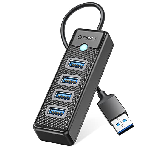 ORICO USB ハブ USB3.0 4ポートハブ バスパワー 軽量 5Gbps高速転送 ノートPC対応 Mac OS/Windows/Android/Linux 対応 コンパクト テレワ