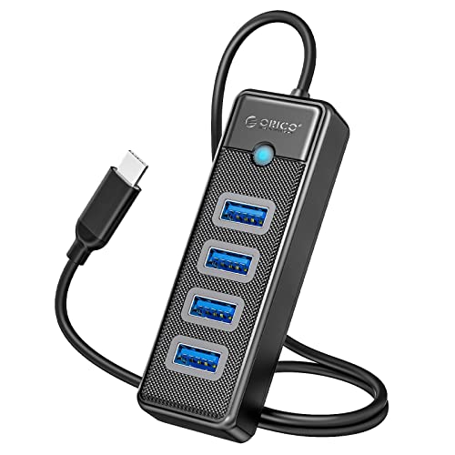 ORICO USB ハブ Type-C USB3.0 4ポート バスパワー 5Gbps高速転送 Mac OS/Windows/Android/Linux等システムとノートPC対応 USB-C 交換ア