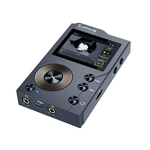 iRULU Bluetooth Surfans F20 HiFi MP3音楽プレイヤーブルートゥース付き、ロスレスDSD高解像度デジタルオーディオミュージックプレーヤ