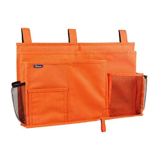 Surblue ベッドサイドストレージバッグ ベッドサイドストレージ 収納ポケット 小物収納 (Orange)