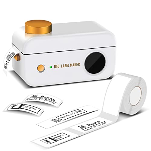 Phomemo D50 ラベルライター 自動ラベル認識 Bluetooth接続多機能ラベルプリンター【16mm-24mm幅テープ】 ラベルプリンター スマホ対応