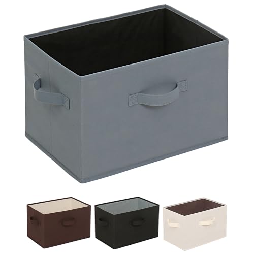 アストロ 収納ボックス 1個 不織布製 カラーボックスにぴったり グレー×ブラック 容量20L 衣類収納 おもちゃ収納 リビング収納 小物入れ