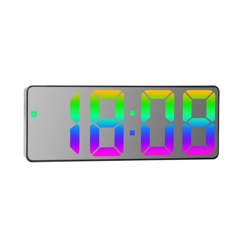 PENGUINFLY 置き時計 デジタル 目覚まし時計 置時計 静音 電池式 USB給電 卓上時計 おしゃれ 小型 オシャレ 卓上時計 温度 日付 温度計