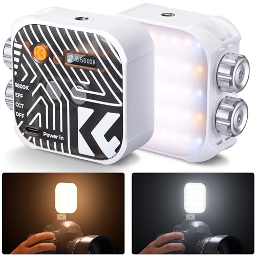 K & F Concept 撮影用ライト 照明 LEDビデオライト 小型 補助照明 撮影ライト カメラライト ledカメラビデオライト ミニビデオライト 2500K