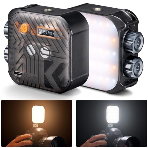K & F Concept LEDビデオライト 小型 補助照明 撮影ライト カメラライト ledカメラビデオライト ミニビデオライト 照明 撮影用ライト 2500K