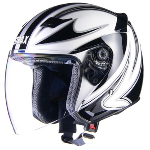 リード工業(LEAD) バイクヘルメット ジェット STRAX ホワイト M SJ-9 - M (頭囲 57cm~58cm未満)