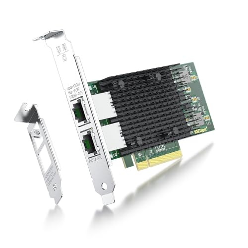 ipolex 10GネットワークカードIntel X540-T2 純正ボード（チップ）実装, デュアルRJ45 ポート,10Gbase-T LANカード,PCI E2.1 X 8, PCサー